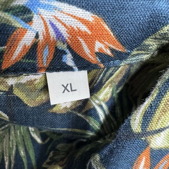 Bose Speakers Linen Hawaiian Shirt Men's XL Allover Print Tropical Floral Print - Picture 5 of 14